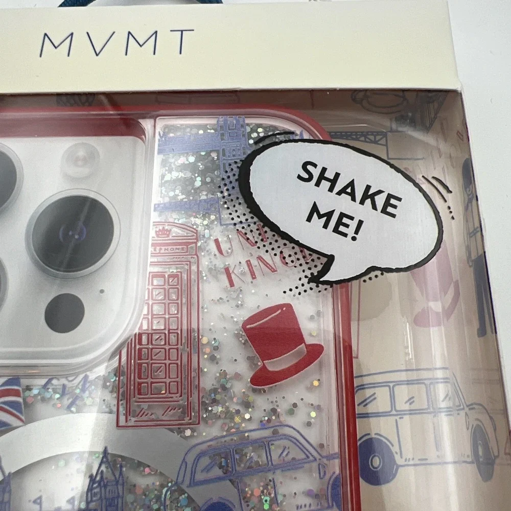 MVMT London & Confetti Liquid Glitter Magnetic Case Iphone 14 Pro Max NEW‎